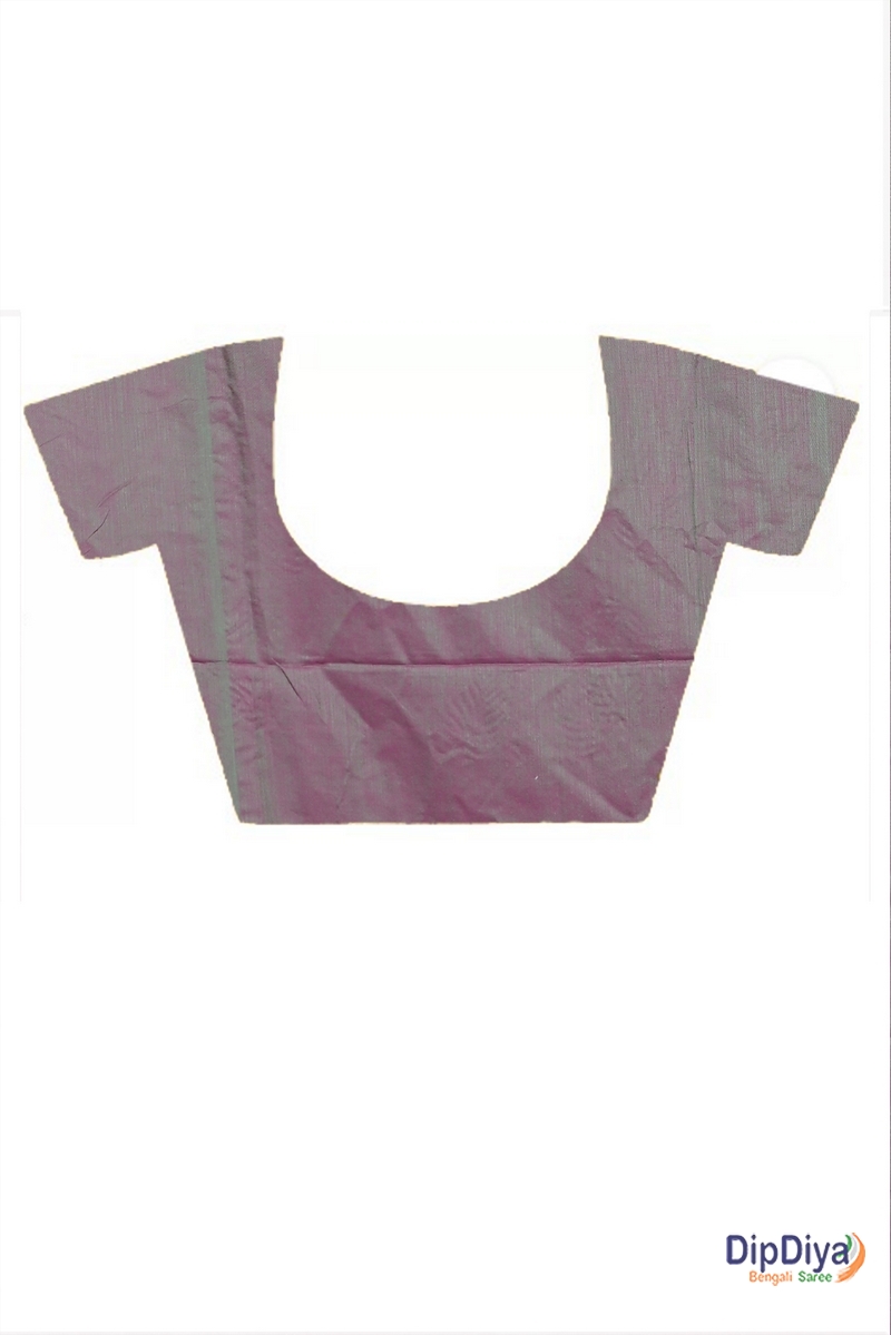 Light Purple Cotton Blended Parin Hand Loom Saree (335)